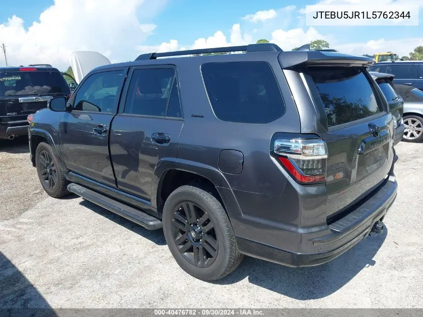 JTEBU5JR1L5762344 2020 Toyota 4Runner Sr5/Sr5 Premium/Venture/L