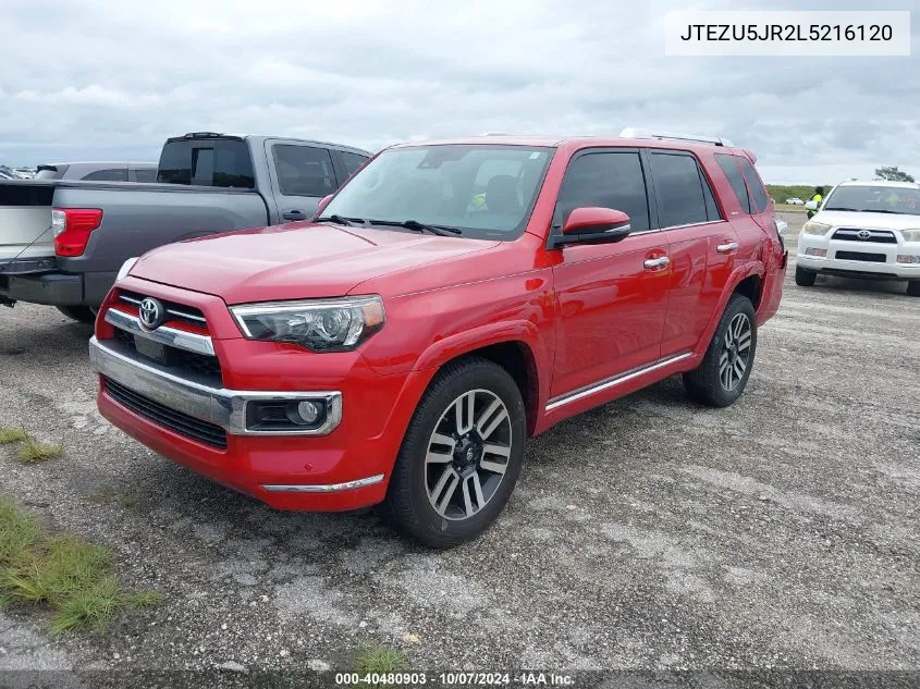 JTEZU5JR2L5216120 2020 Toyota 4Runner Limited