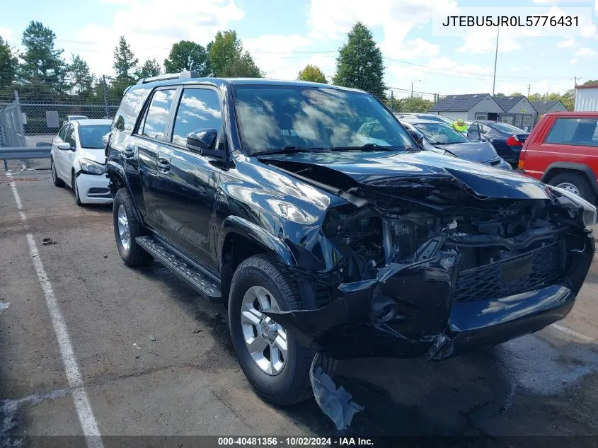 JTEBU5JR0L5776431 2020 Toyota 4Runner Sr5