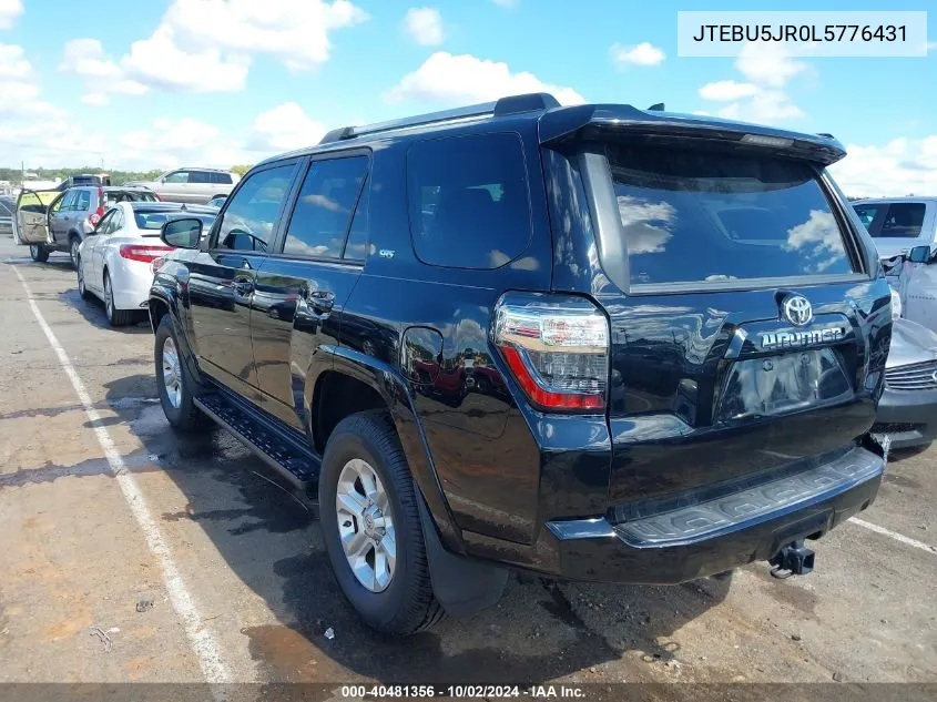 JTEBU5JR0L5776431 2020 Toyota 4Runner Sr5