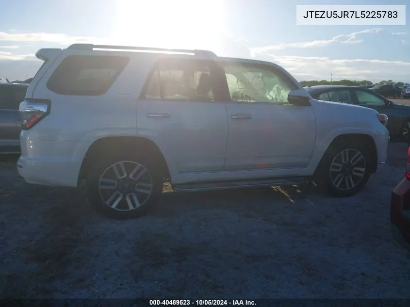 2020 Toyota 4Runner Limited VIN: JTEZU5JR7L5225783 Lot: 40489523