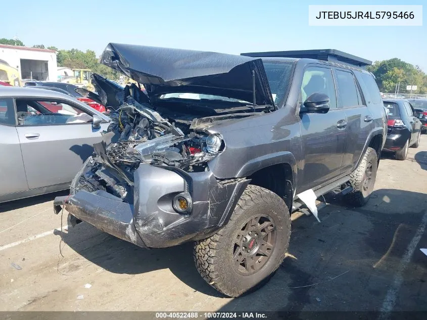 2020 Toyota 4Runner Sr5/Sr5 Premium/Venture/L VIN: JTEBU5JR4L5795466 Lot: 40522488