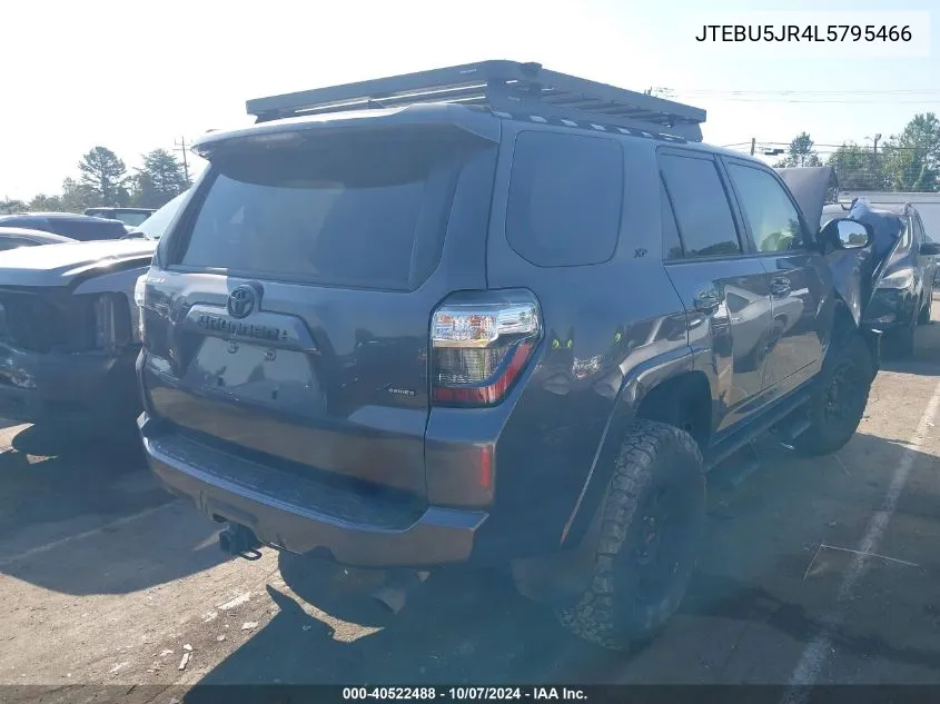 2020 Toyota 4Runner Sr5/Sr5 Premium/Venture/L VIN: JTEBU5JR4L5795466 Lot: 40522488