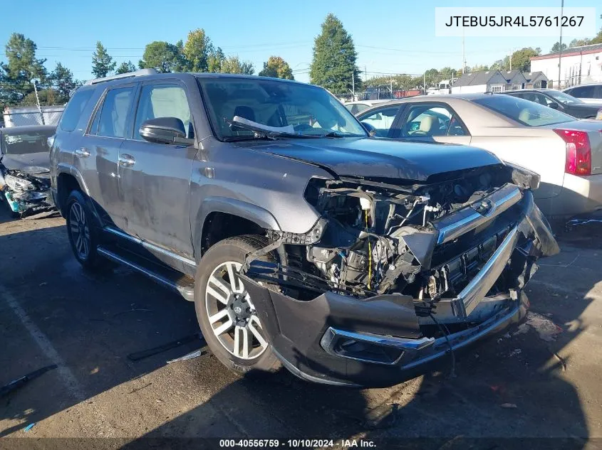 2020 Toyota 4Runner Limited VIN: JTEBU5JR4L5761267 Lot: 40556759