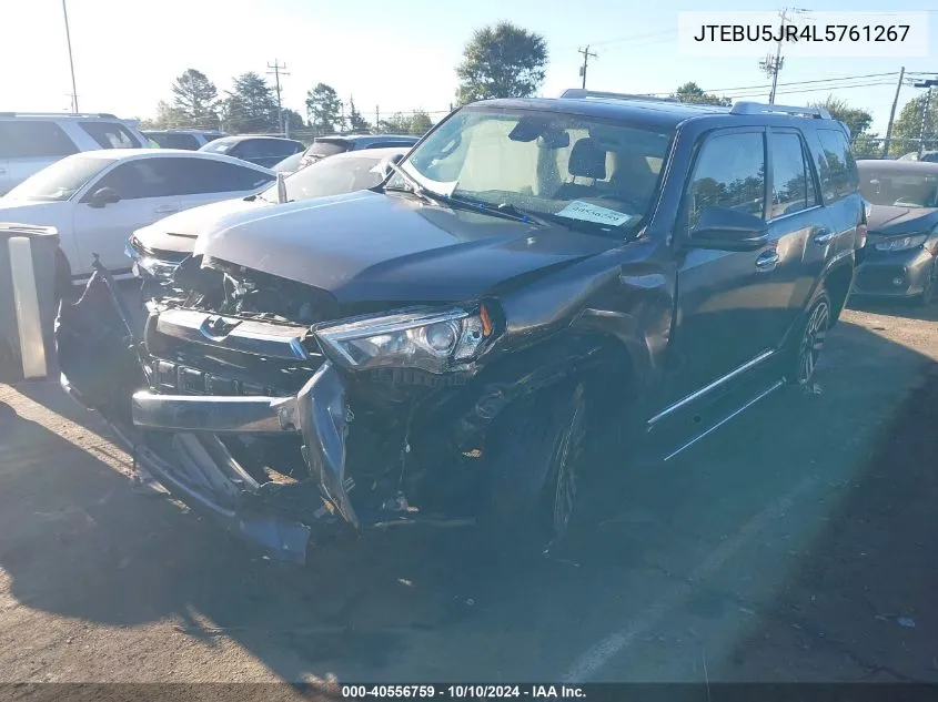 2020 Toyota 4Runner Limited VIN: JTEBU5JR4L5761267 Lot: 40556759