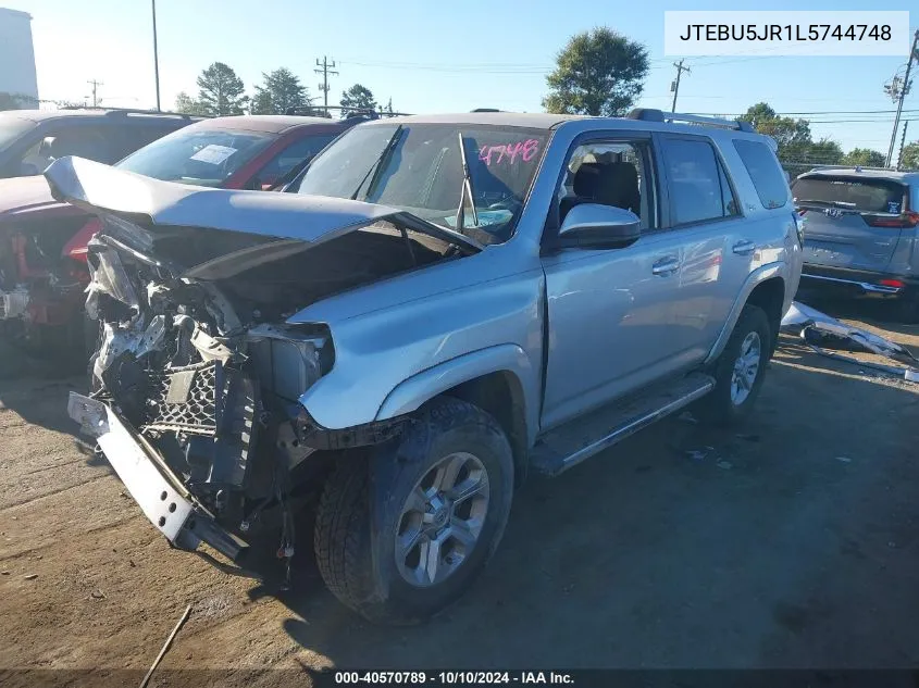 2020 Toyota 4Runner Sr5 VIN: JTEBU5JR1L5744748 Lot: 40570789