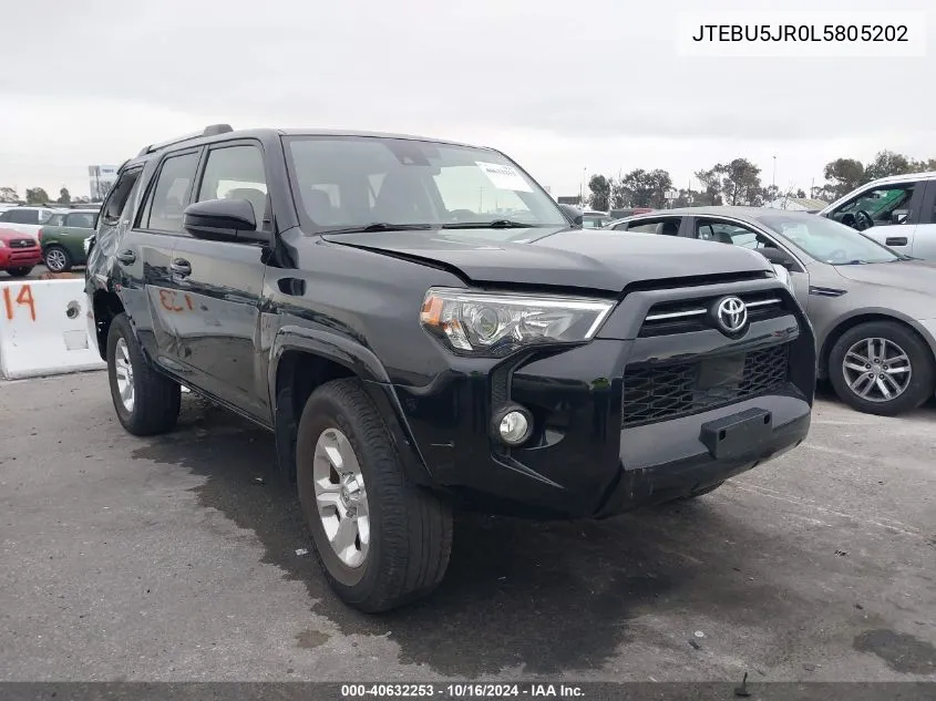 JTEBU5JR0L5805202 2020 Toyota 4Runner Sr5