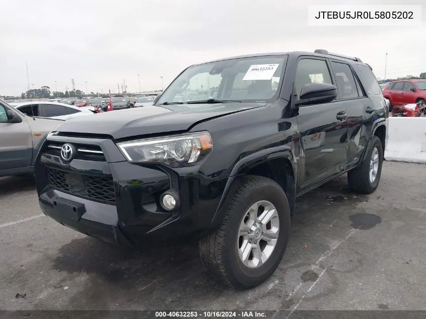 JTEBU5JR0L5805202 2020 Toyota 4Runner Sr5