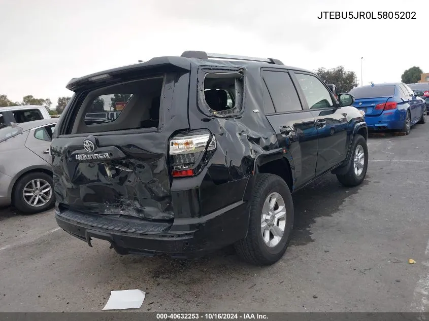 JTEBU5JR0L5805202 2020 Toyota 4Runner Sr5