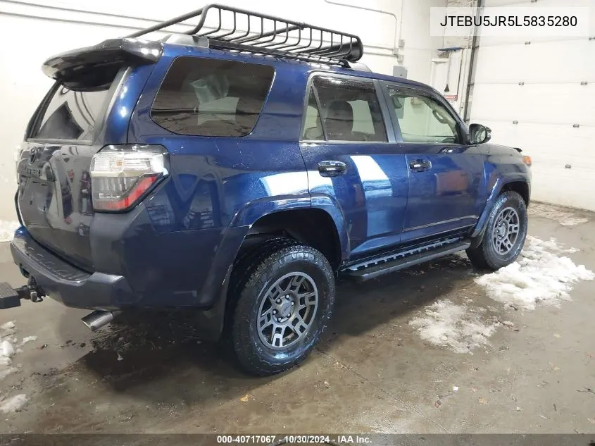 2020 Toyota 4Runner Venture Special Edition VIN: JTEBU5JR5L5835280 Lot: 40717067