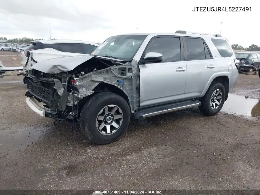 JTEZU5JR4L5227491 2020 Toyota 4Runner Sr5