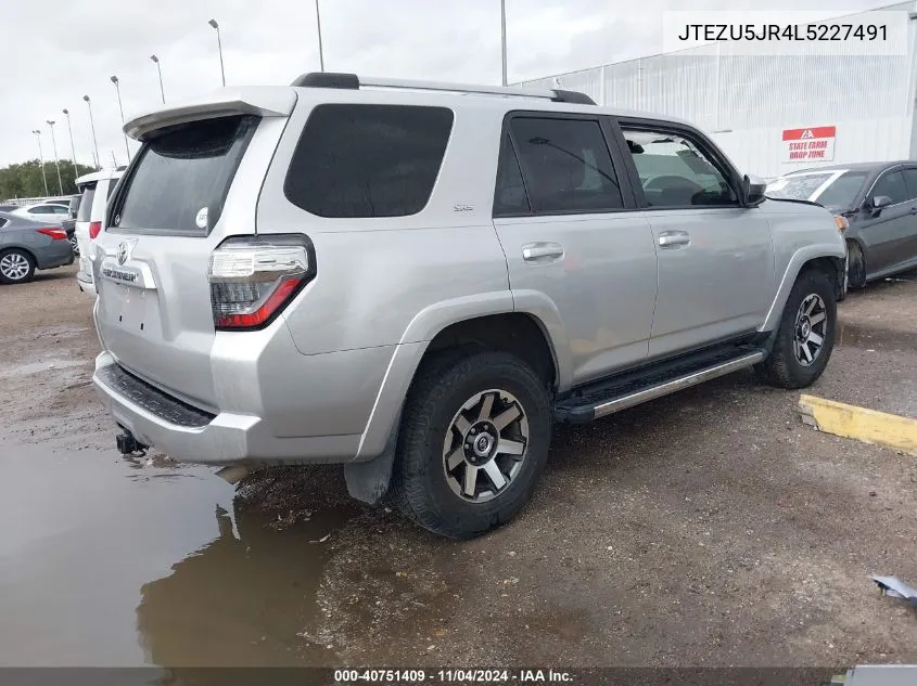 JTEZU5JR4L5227491 2020 Toyota 4Runner Sr5