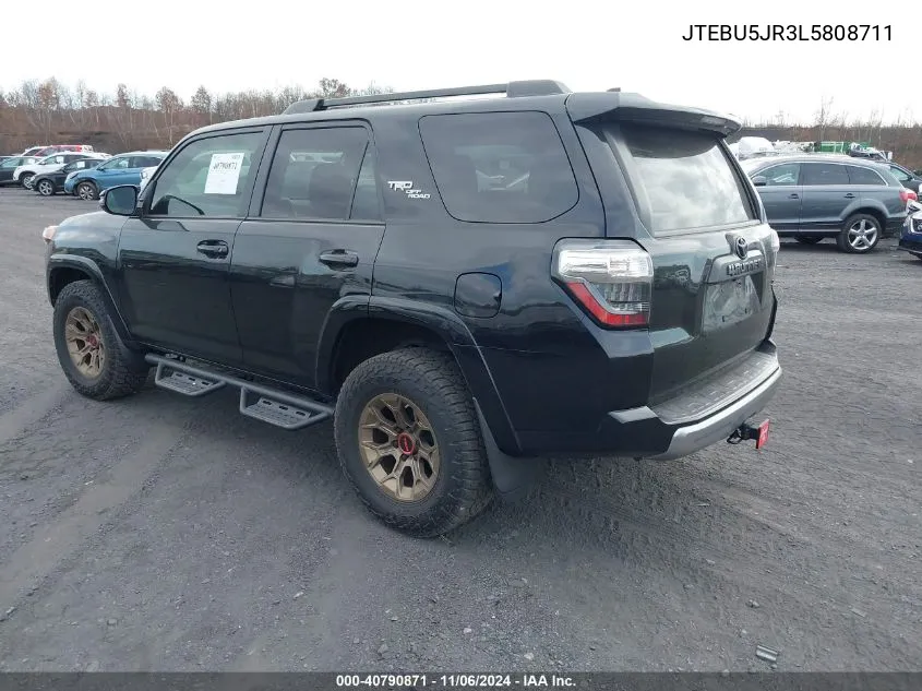 2020 Toyota 4Runner Trd Off Road Premium VIN: JTEBU5JR3L5808711 Lot: 40790871