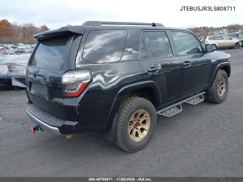 2020 Toyota 4Runner Trd Off Road Premium VIN: JTEBU5JR3L5808711 Lot: 40790871