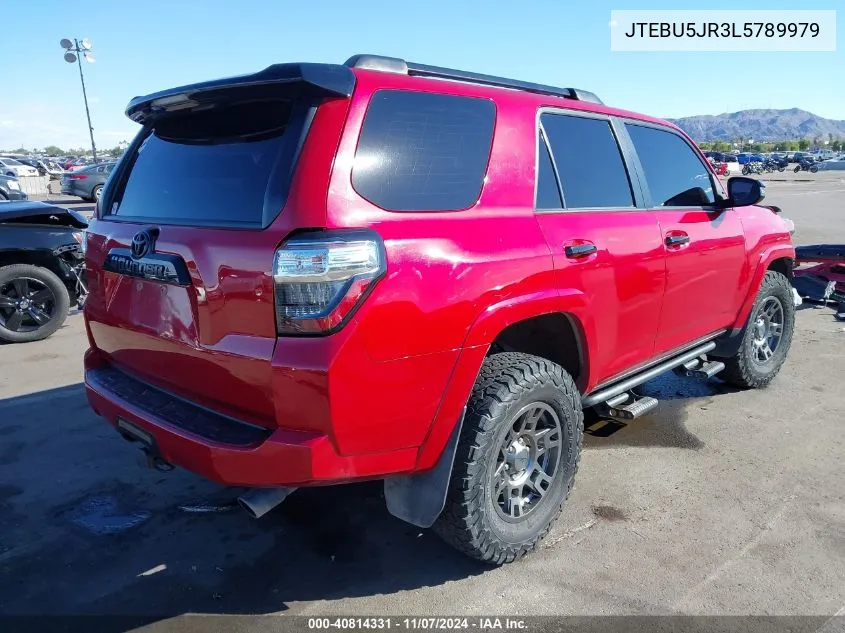 2020 Toyota 4Runner Venture Special Edition VIN: JTEBU5JR3L5789979 Lot: 40814331