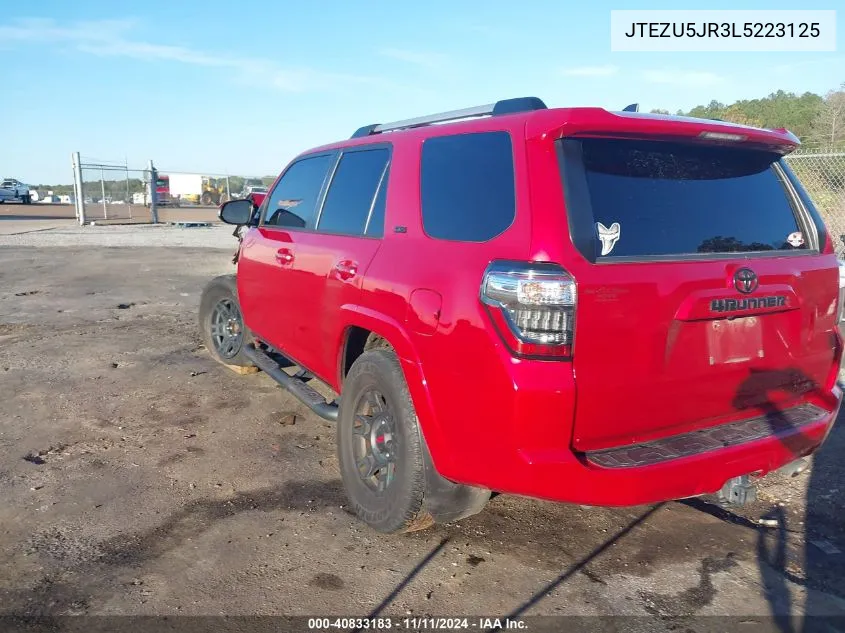 2020 Toyota 4Runner Sr5 Premium VIN: JTEZU5JR3L5223125 Lot: 40833183