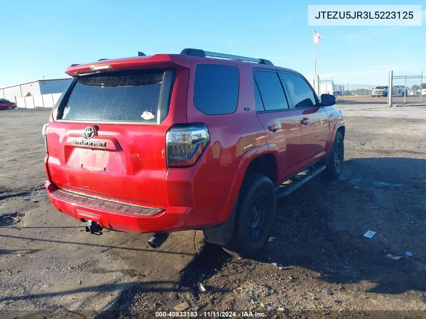 2020 Toyota 4Runner Sr5 Premium VIN: JTEZU5JR3L5223125 Lot: 40833183