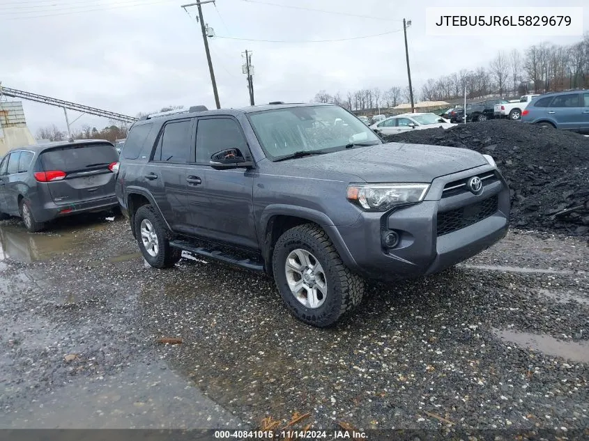 2020 Toyota 4Runner Sr5 Premium VIN: JTEBU5JR6L5829679 Lot: 40841015