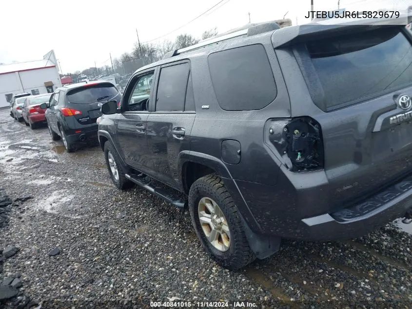 2020 Toyota 4Runner Sr5 Premium VIN: JTEBU5JR6L5829679 Lot: 40841015