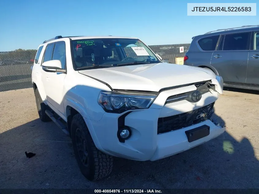 2020 Toyota 4Runner Sr5 Premium VIN: JTEZU5JR4L5226583 Lot: 40854976