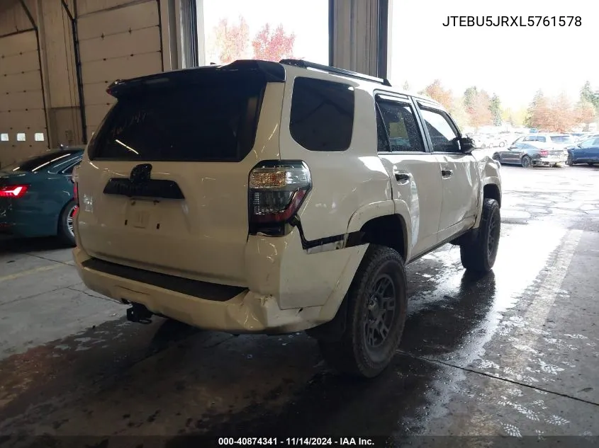 2020 Toyota 4Runner Venture Special Edition VIN: JTEBU5JRXL5761578 Lot: 40874341