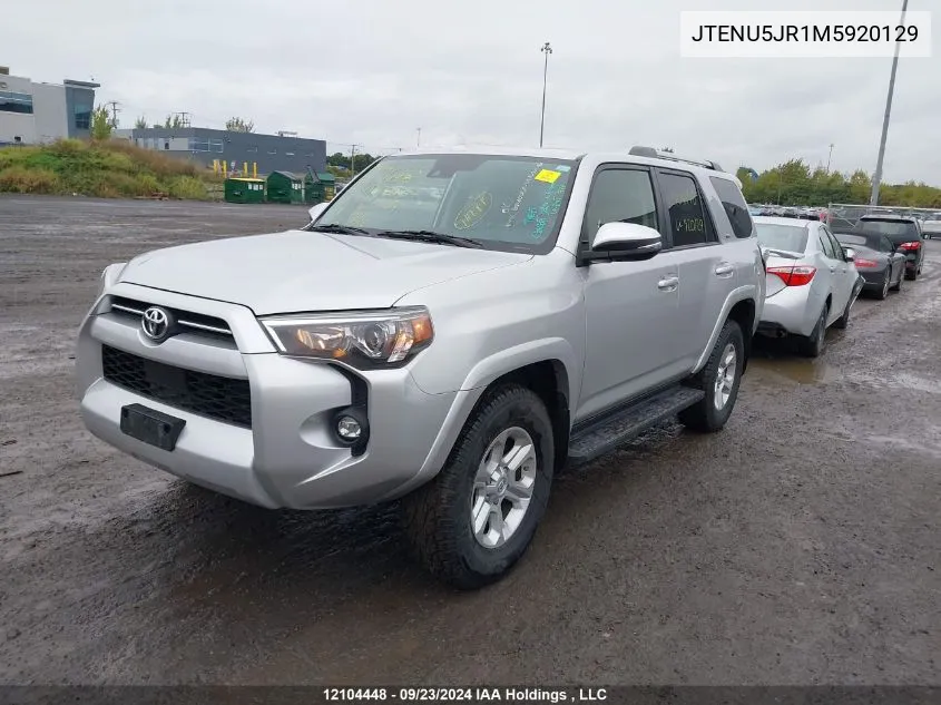 2021 Toyota 4Runner VIN: JTENU5JR1M5920129 Lot: 12104448