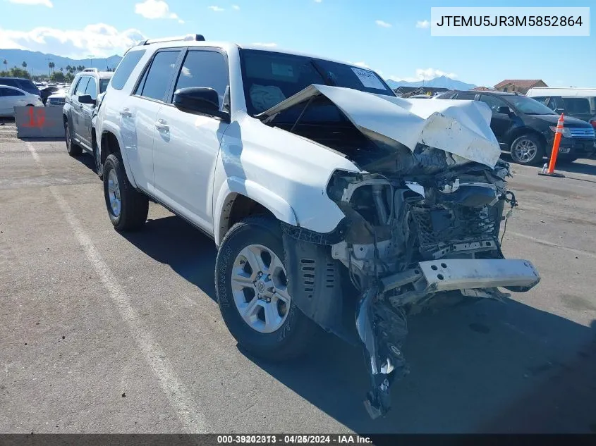 JTEMU5JR3M5852864 2021 Toyota 4Runner Sr5