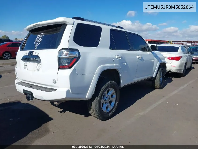 JTEMU5JR3M5852864 2021 Toyota 4Runner Sr5