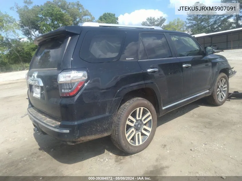 JTEKU5JRXM5907091 2021 Toyota 4Runner Limited