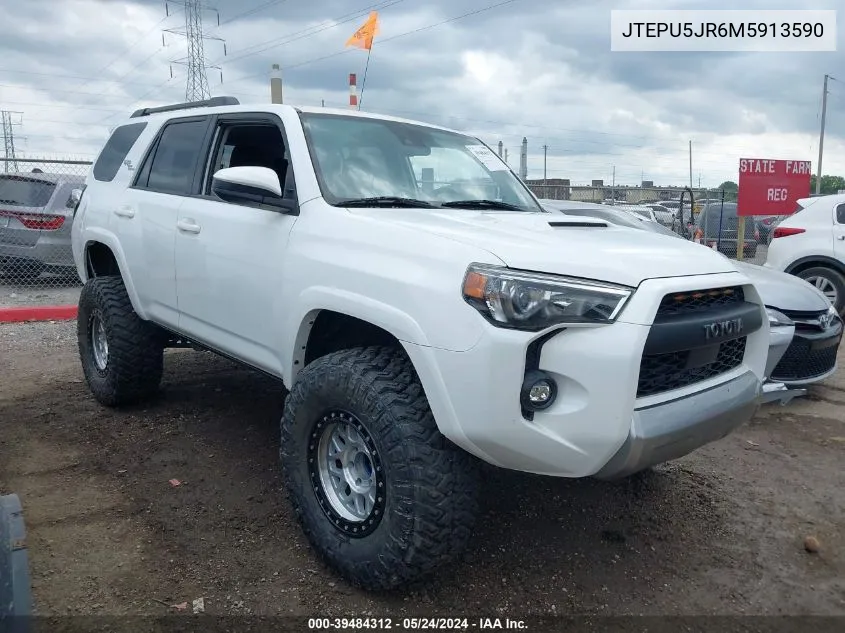 2021 Toyota 4Runner Trd Off Road VIN: JTEPU5JR6M5913590 Lot: 39484312