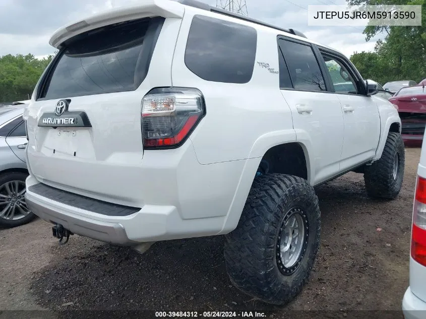 JTEPU5JR6M5913590 2021 Toyota 4Runner Trd Off Road