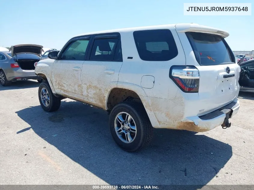 JTENU5JR0M5937648 2021 Toyota 4Runner Sr5 Premium