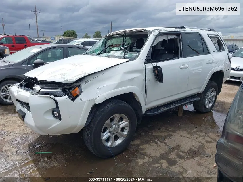 JTENU5JR3M5961362 2021 Toyota 4Runner Sr5 Premium