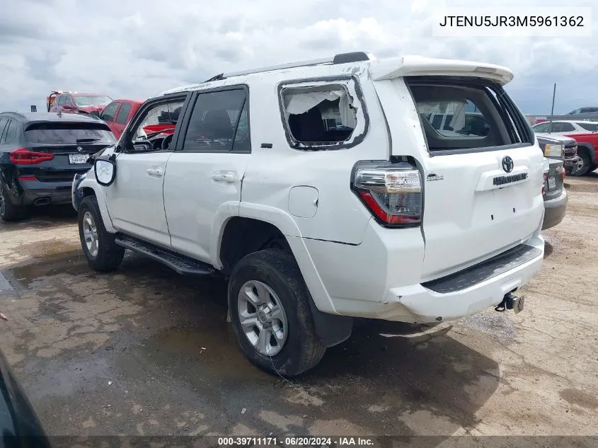 JTENU5JR3M5961362 2021 Toyota 4Runner Sr5 Premium