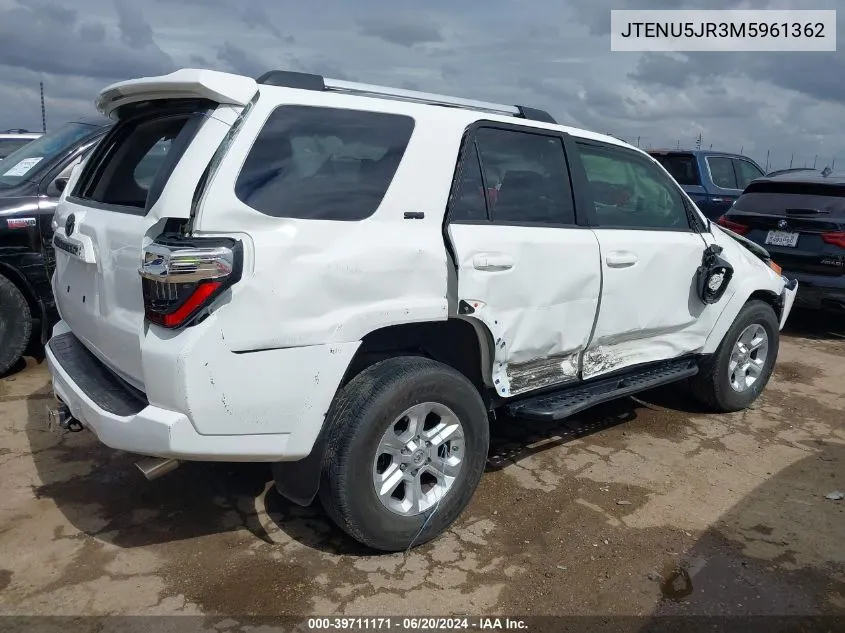 JTENU5JR3M5961362 2021 Toyota 4Runner Sr5 Premium