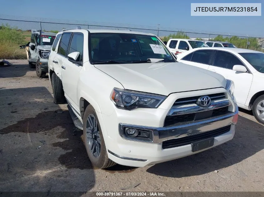 JTEDU5JR7M5231854 2021 Toyota 4Runner Limited