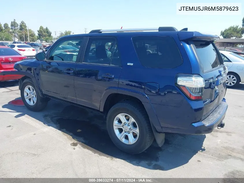 2021 Toyota 4Runner Sr5 VIN: JTEMU5JR6M5879623 Lot: 39833274