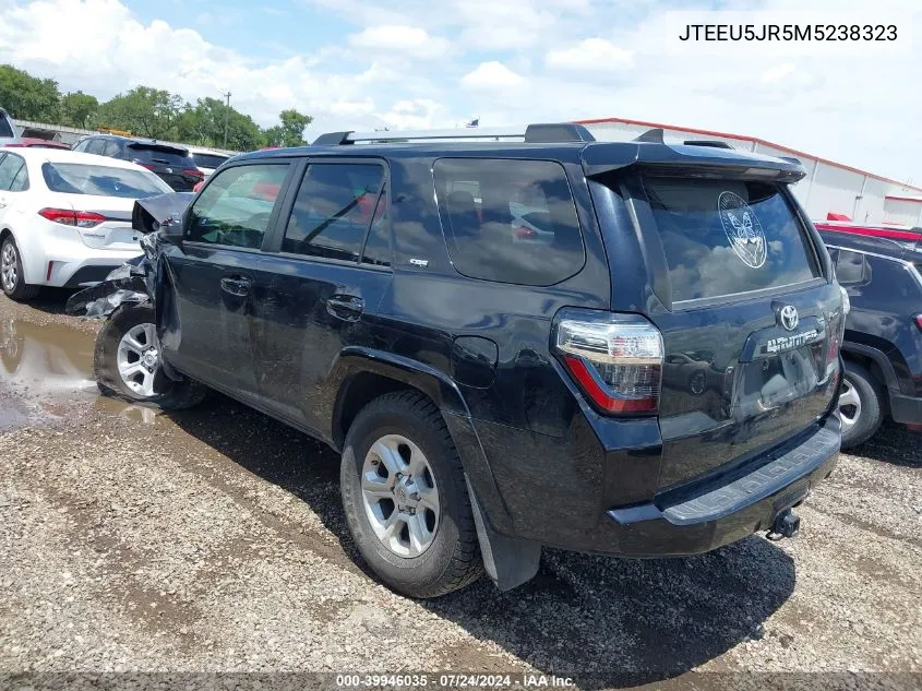 2021 Toyota 4Runner Sr5 VIN: JTEEU5JR5M5238323 Lot: 39946035