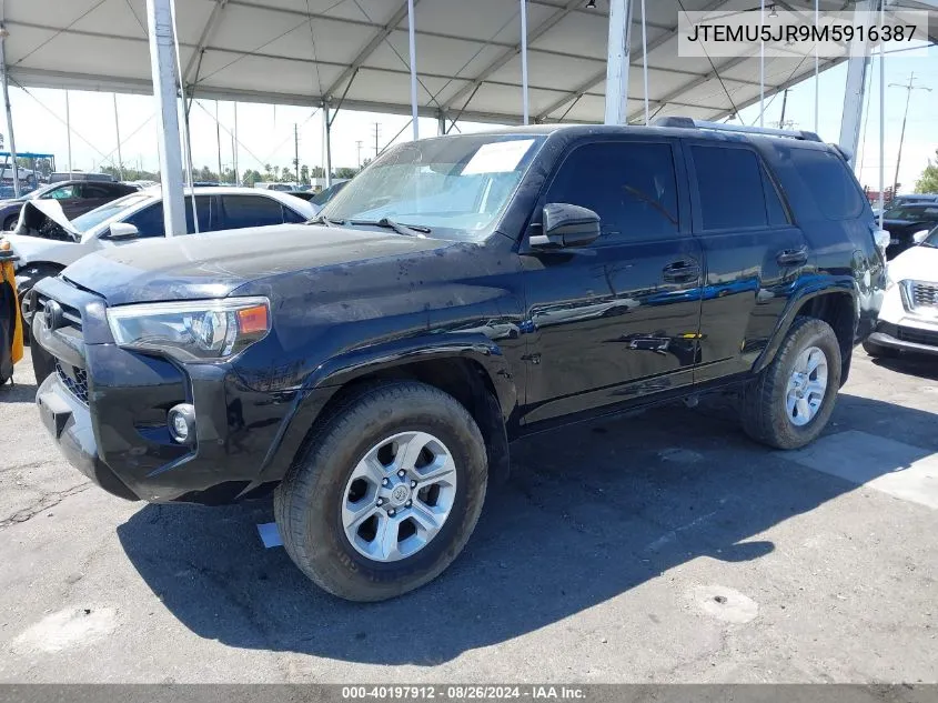 JTEMU5JR9M5916387 2021 Toyota 4Runner Sr5