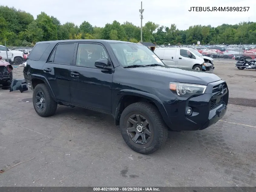 2021 Toyota 4Runner Trail Special Edition VIN: JTEBU5JR4M5898257 Lot: 40219009