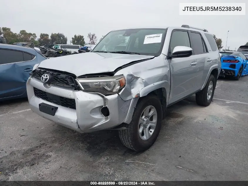 JTEEU5JR5M5238340 2021 Toyota 4Runner Sr5