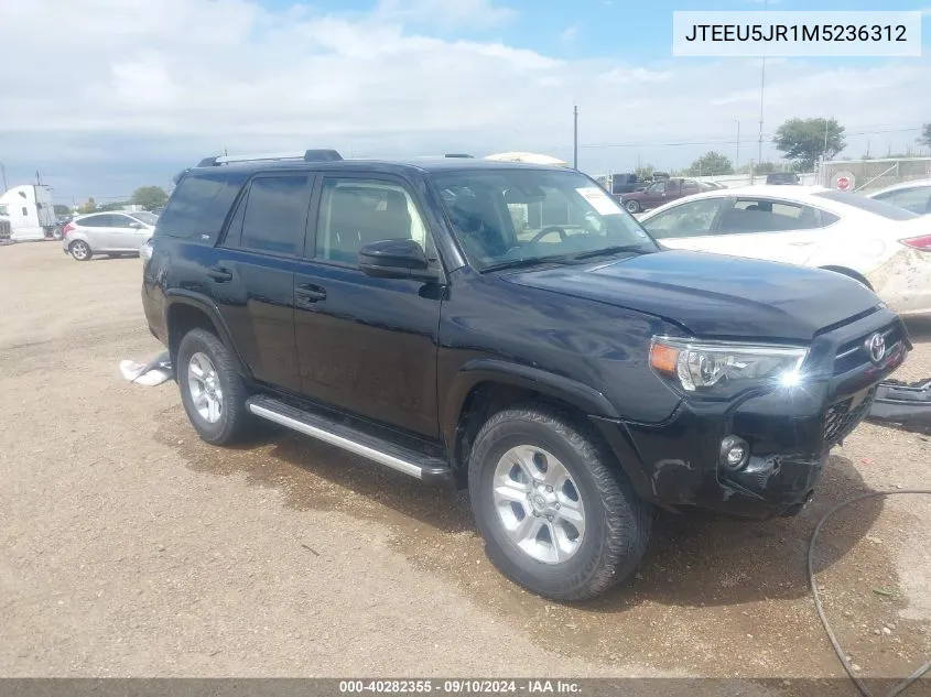 2021 Toyota 4Runner Sr5/Trail/Sr5 Premium/Limited/Night Shade VIN: JTEEU5JR1M5236312 Lot: 40282355