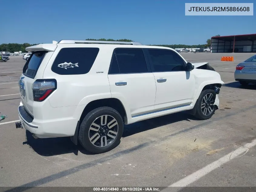 JTEKU5JR2M5886608 2021 Toyota 4Runner Limited