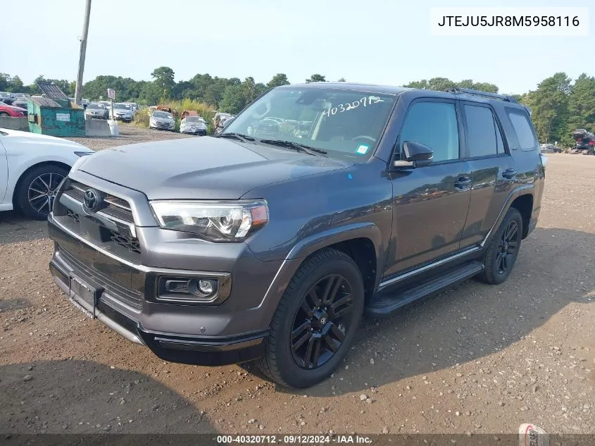 JTEJU5JR8M5958116 2021 Toyota 4Runner Nightshade Special Edition