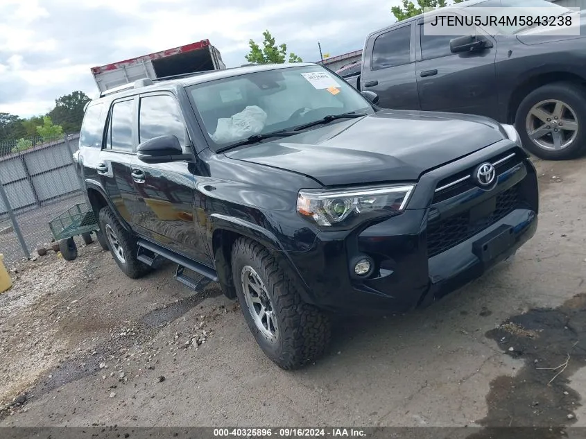 2021 Toyota 4Runner Sr5 Premium VIN: JTENU5JR4M5843238 Lot: 40325896