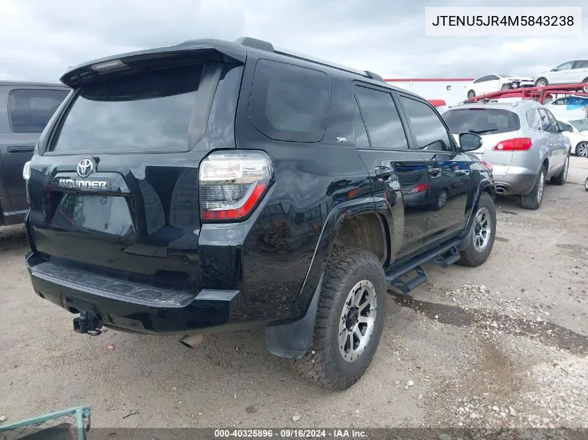 2021 Toyota 4Runner Sr5 Premium VIN: JTENU5JR4M5843238 Lot: 40325896