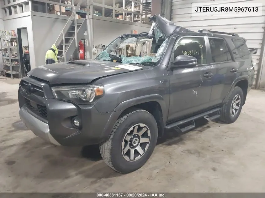 2021 Toyota 4Runner Trd Off Road Premium VIN: JTERU5JR8M5967613 Lot: 40381157