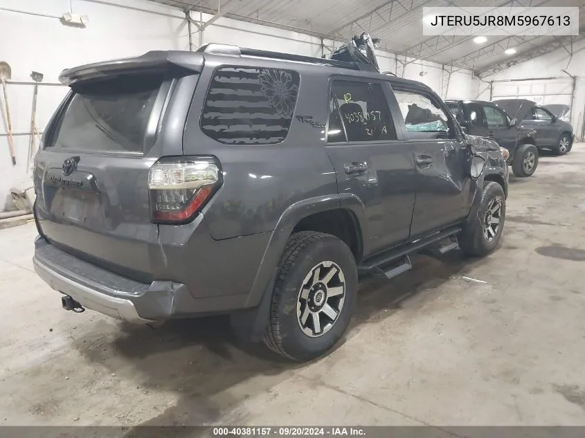 JTERU5JR8M5967613 2021 Toyota 4Runner Trd Off Road Premium