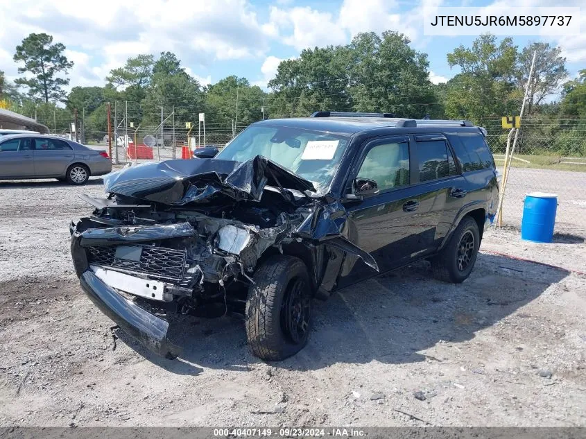 2021 Toyota 4Runner Sr5/Sr5 Premium/Venture/Trail/Limited Night Shade/Trd Off Road/Trd Off Road Prem/Trd Pro VIN: JTENU5JR6M5897737 Lot: 40407149