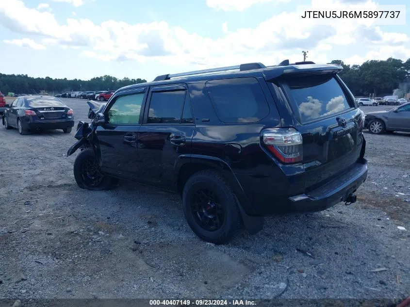 2021 Toyota 4Runner Sr5/Sr5 Premium/Venture/Trail/Limited Night Shade/Trd Off Road/Trd Off Road Prem/Trd Pro VIN: JTENU5JR6M5897737 Lot: 40407149